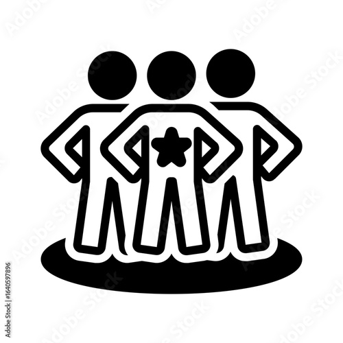 Vector multi color icon for Leadman