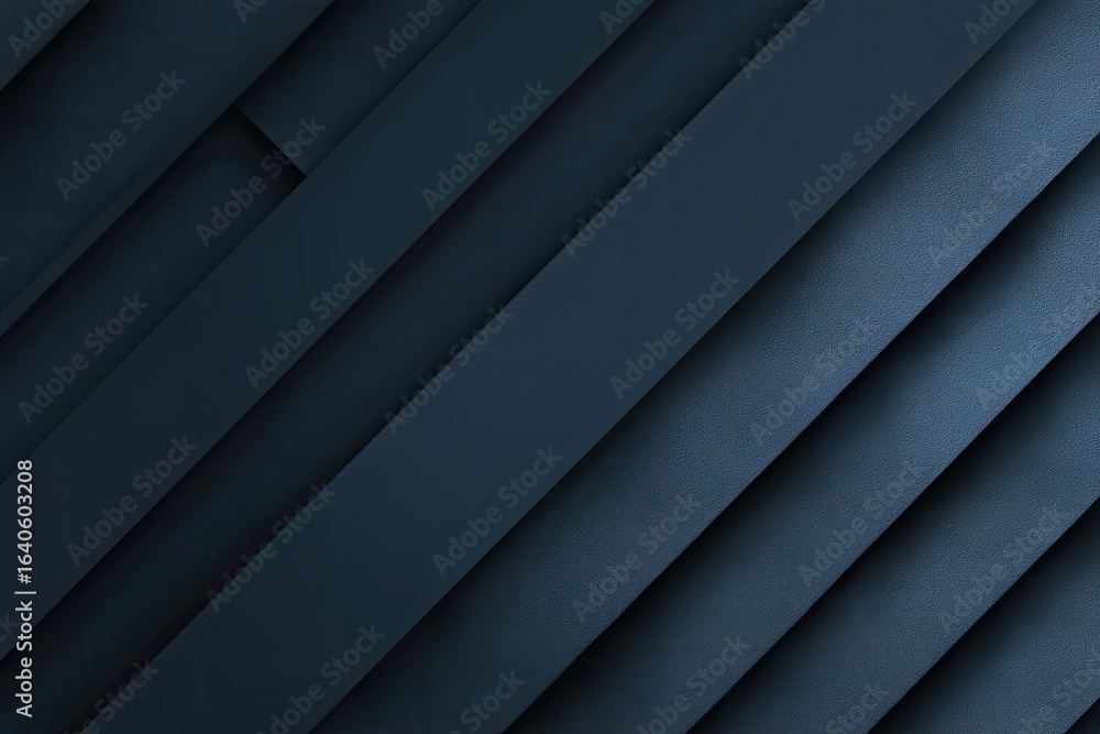 Obraz premium Dark, diagonal, layered stripes create a deep, modern abstract design