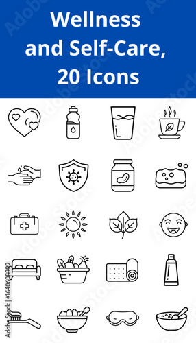 Wellness and Self-Care Icons