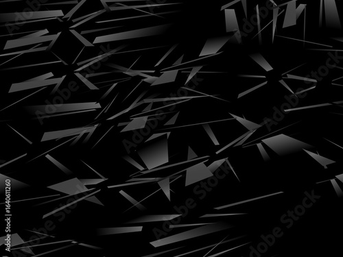 Background with abstract forged carbon fiber vector pattern with randomly arranged dark purple and black fragments, creating a modern and futuristic texture.