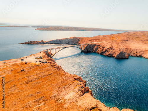 Billede på lærred Pag bridge to the island of Pag