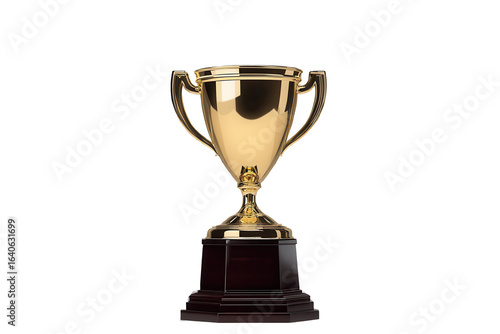 Wallpaper Mural Film award trophy stands tall and shiny against a transparent background, symbolizing excellence and achievement in cinema Torontodigital.ca