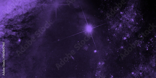 Star field background. pink nebulae. Beautiful mystic nebula in deep space. Infinite cosmic open spaces. Vector illustration. Abstract fractal wallpaper of a computer-generated image, vector.