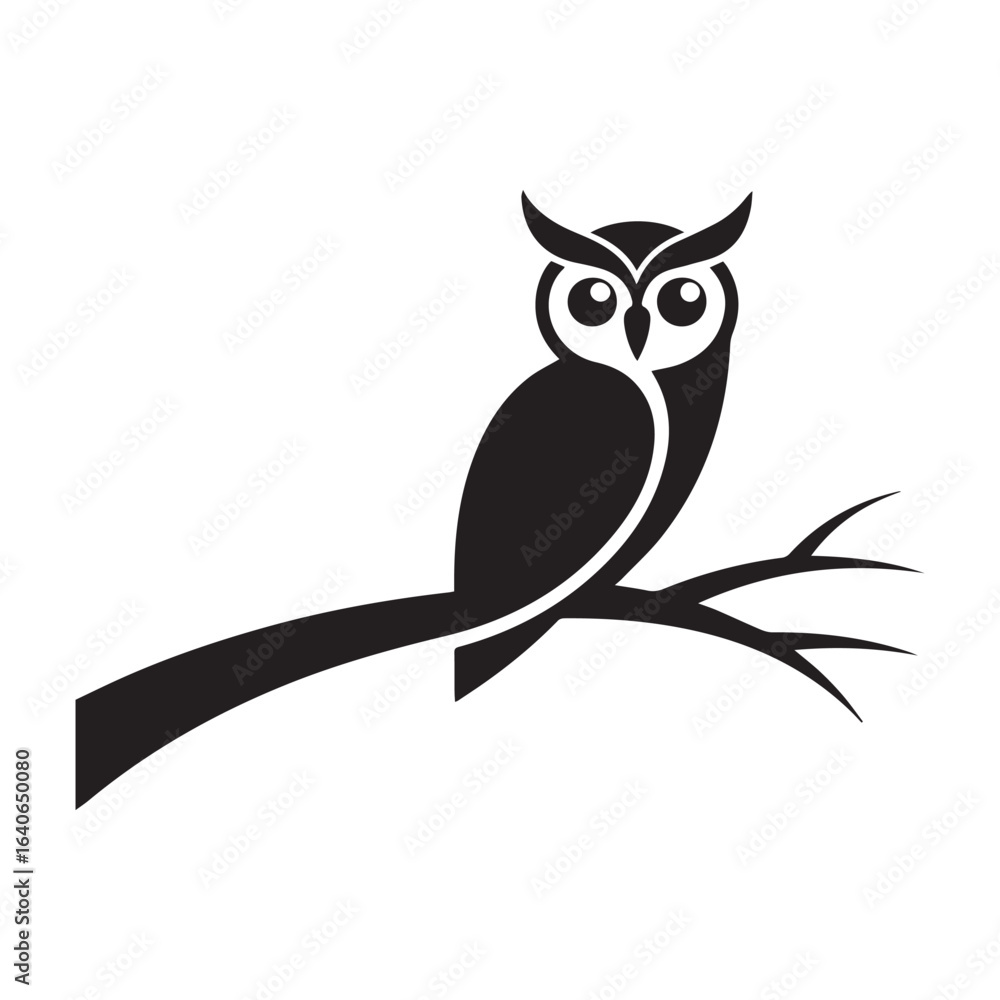 Fototapeta premium owl sitting on a branch