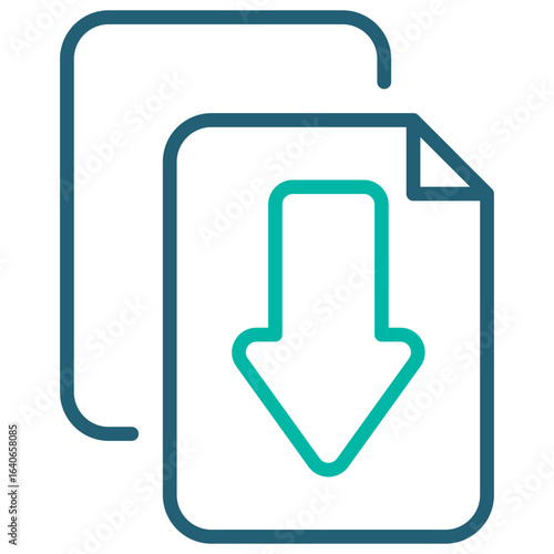 Input Outline Blue Icon