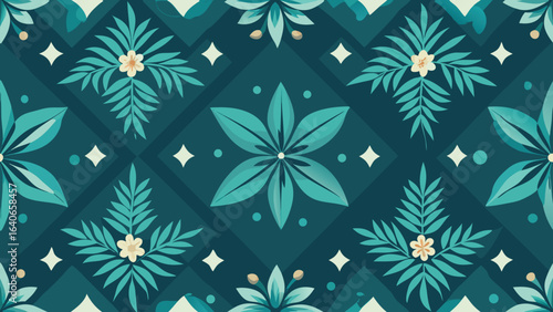 Indigo navy blue geometric traditional ethnic pattern Ikat seamless pattern border abstract design for fabric print cloth dress carpet curtains and sarong Aztec African Indian Indonesian