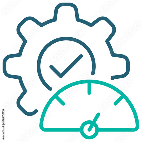 Optimize Outline Blue Icon