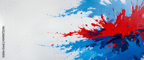 Dynamic color splash art modern gallery abstract design urban environment vibrant viewpoint artistic expression