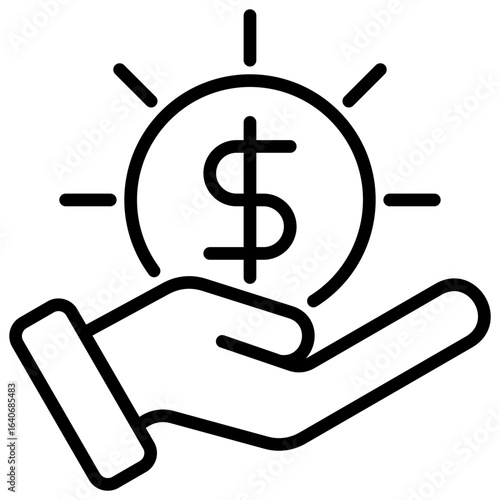 Wealth Creation Outline Icon