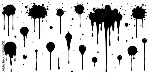 Ink Splatter Vector Elements