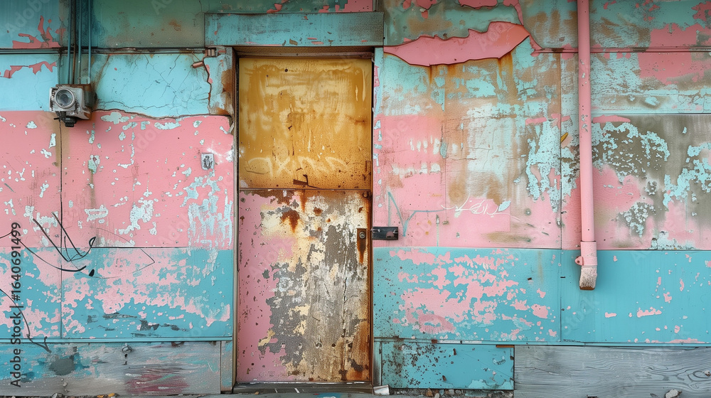 Fototapeta premium Gentrified rust learning to speak in pastels