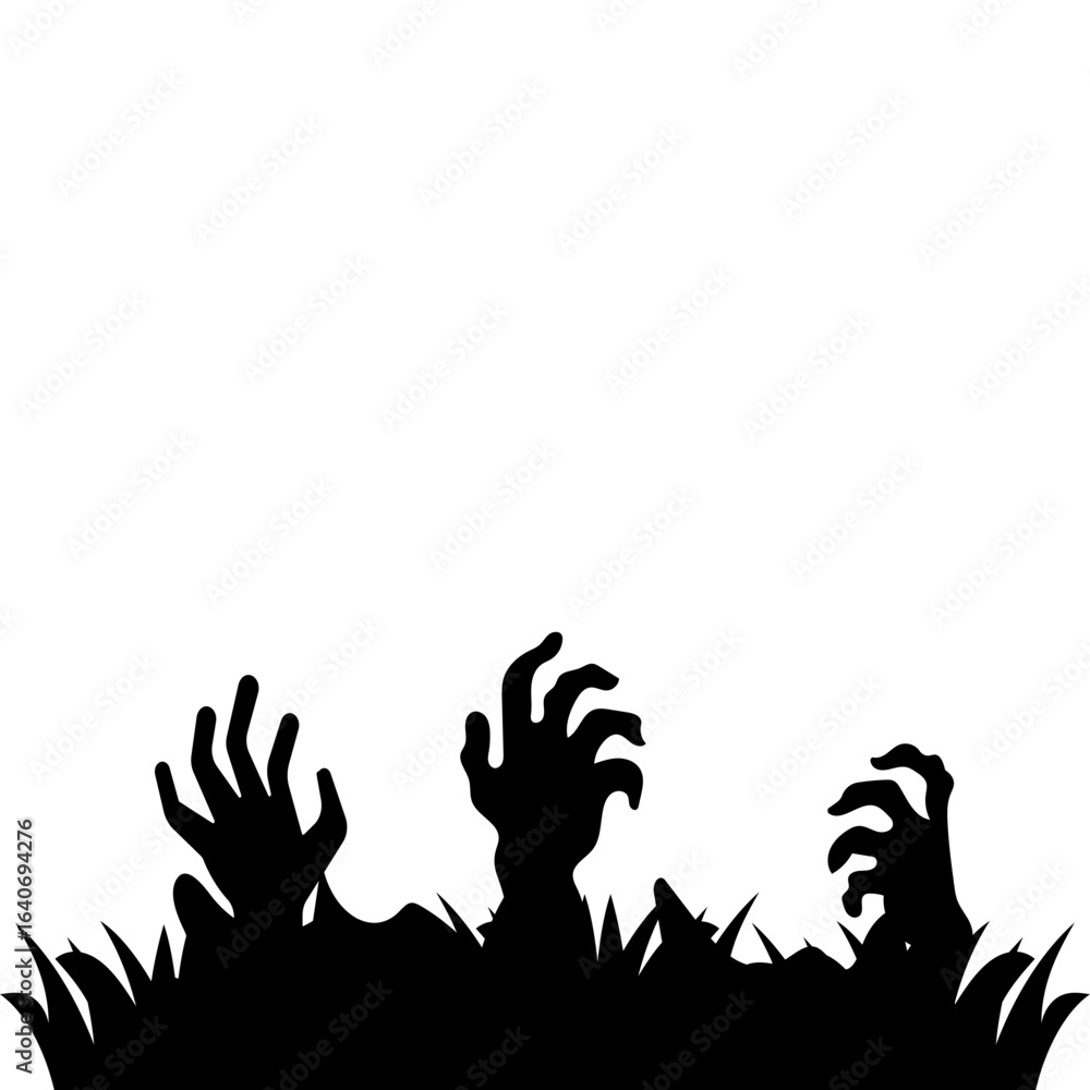 Obraz premium Halloween Zombie Hands