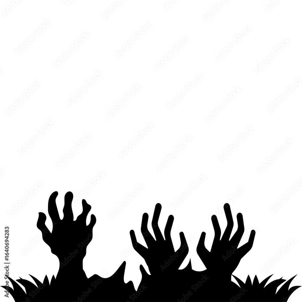 Fototapeta premium Halloween Zombie Hands