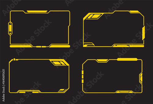 futuristic frame ,Cyberpunk futuristic technology frame abstract blank frame