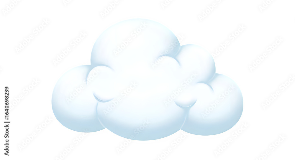 Fluffy white cloud, perfect for weather forecasts, digital art, or creating a dreamy atmosphere in your projects Fluffy white cloud, perfect for weather forecasts, digital art, or creating a dreamy atmosphere in your projects