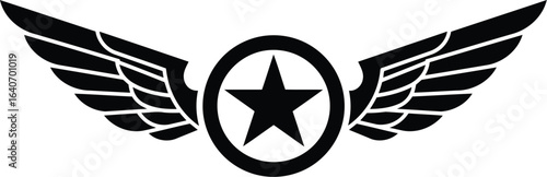 Winged star emblem logo