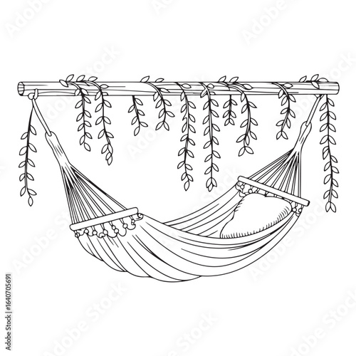 vector illustration of a fishing tant 