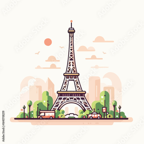 The beautiful Eiffel Tower