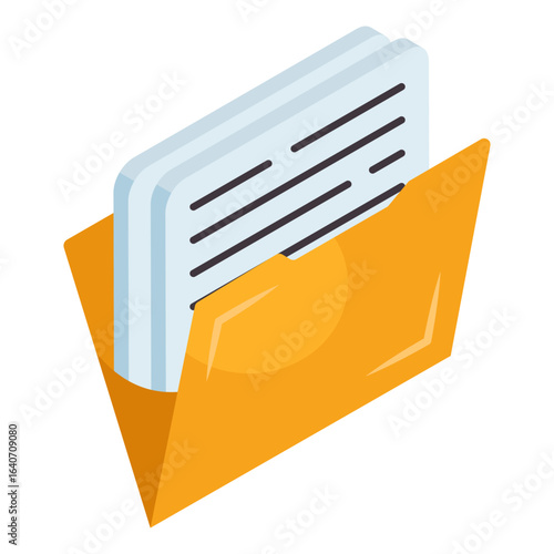 A unique design icon of folder