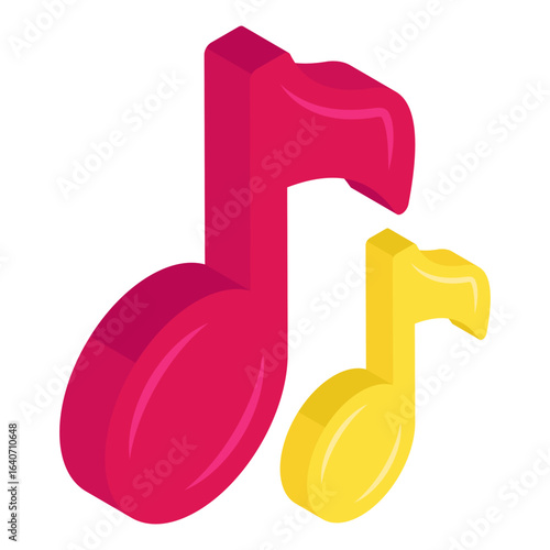 A premium download icon of music note