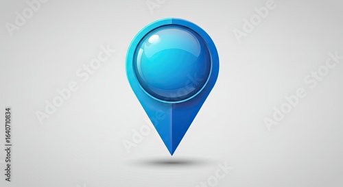 Modern Vector Location Pin with Glossy Spherical Head Free Download Modern Vector Location Pin with Glossy Spherical Head - GFXLoad