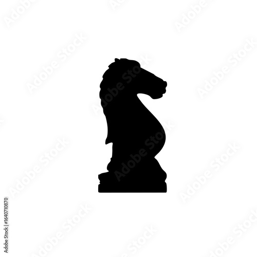 black chess knight