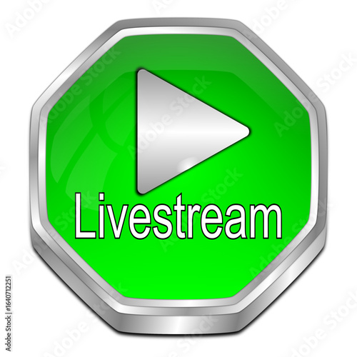 Free Download Livestream Button - 3D illustration - GFXLoad