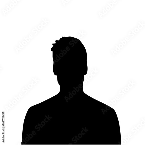 vector silhouette of a man