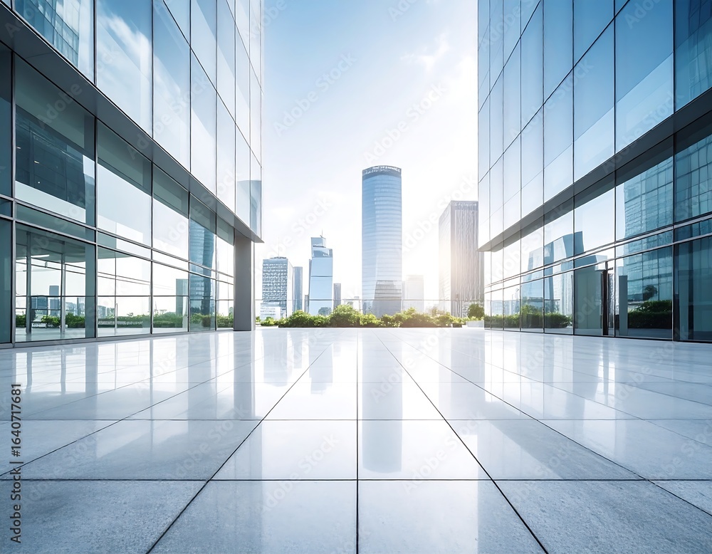 Fototapeta premium Modern city plaza