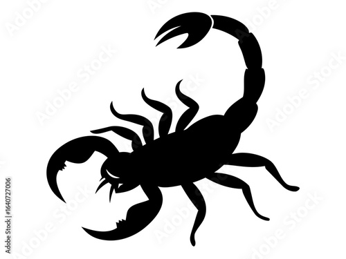 scorpion  silhouette vector   icon