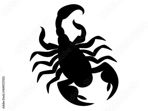 scorpion  silhouette vector   icon