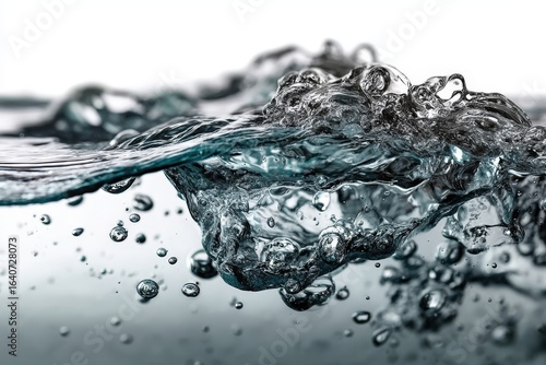 Wallpaper Mural Closeup view of a wave with bubbles on its surface Torontodigital.ca