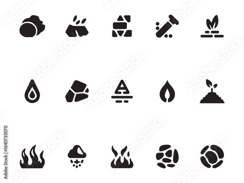 Oil Refinery & Petrochemical Plant Icons – Vol.5