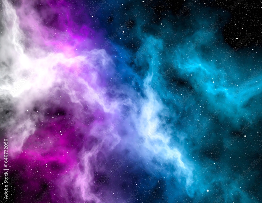 Fototapeta premium Colorful nebula swirling through the cosmos