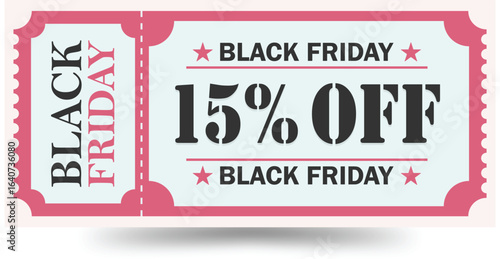 Black Friday 15% Off Coupon Discount Voucher Deal