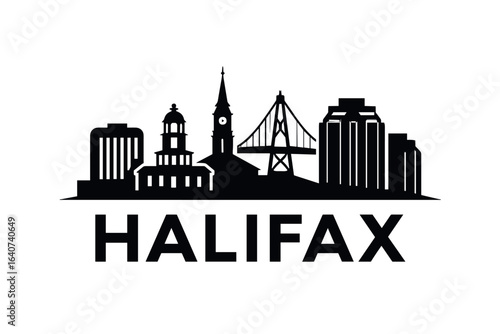 City skyline with iconic buildings and landmarks, Halifax