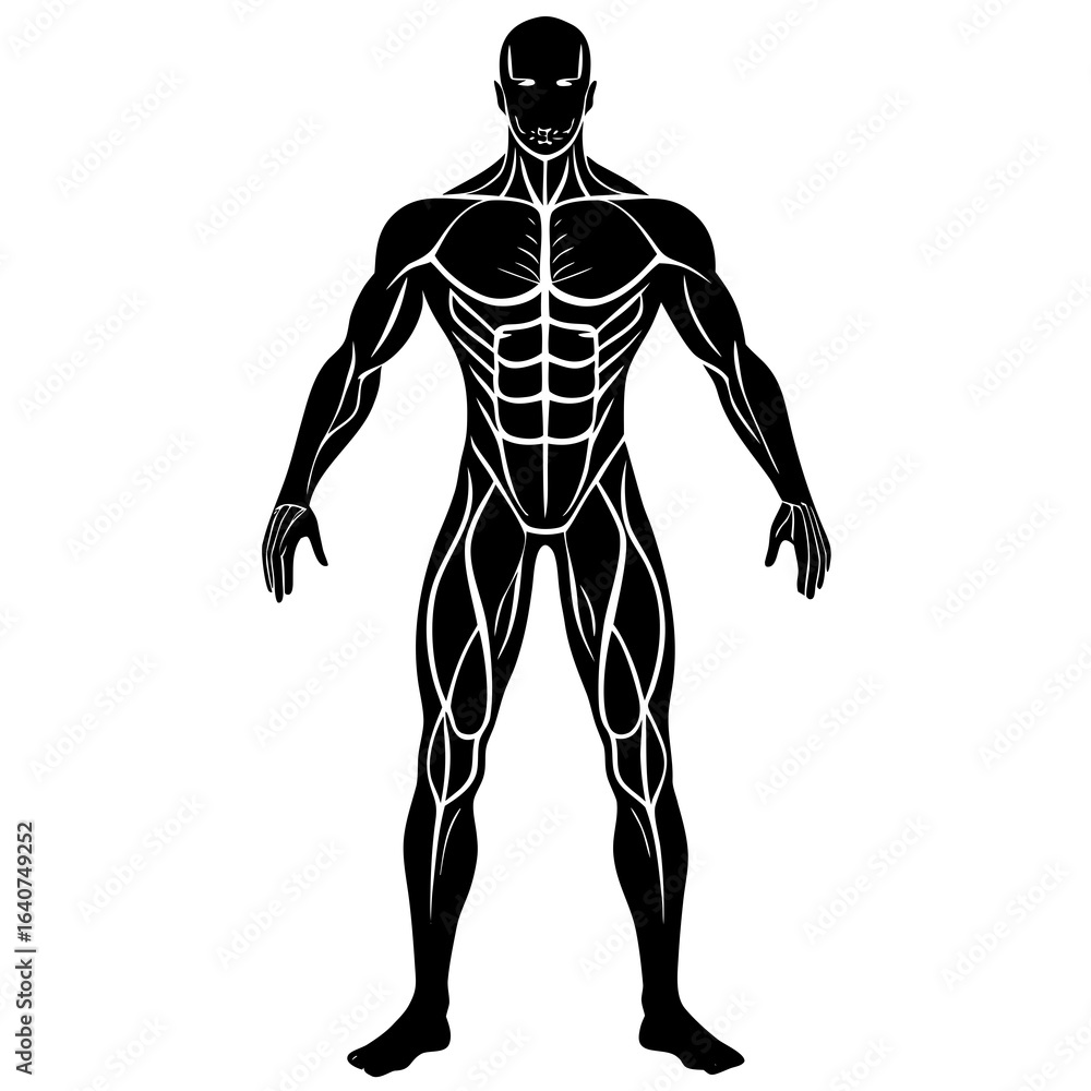 Fototapeta premium silhouette of the man