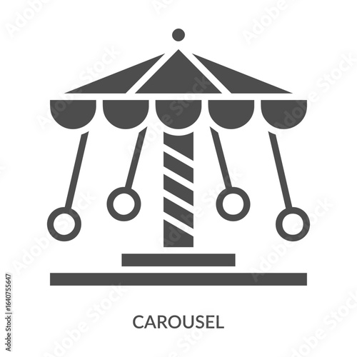 Carousel Icon Line Style. Design Vector Illustration
