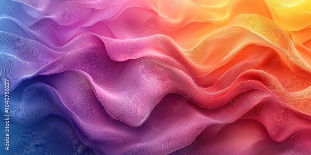 Fototapeta premium Abstract Neon Color Gradient Blurred Background with Dynamic Effect. Abstract Modern Dynamic Colors Gradient Background. Grainy Texture Background Style with Copy space.