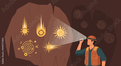 Exploring Ancient Inscriptions Discovering Lost Civilizations Underground Cave Adventure