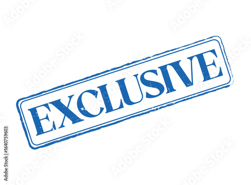 Exclusive Rubber Stamp Seal with an Outline and Text