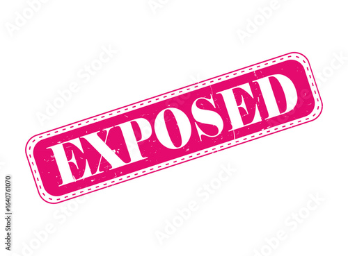 Exposed Rubber Stamp Seal on a Bar