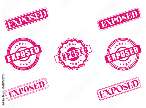 Collection of Exposed Rubber Stamps and Seals