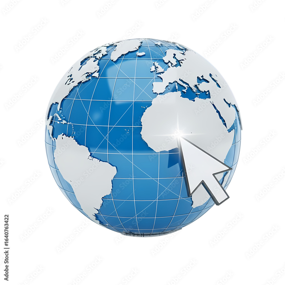 Naklejka premium global communication concept