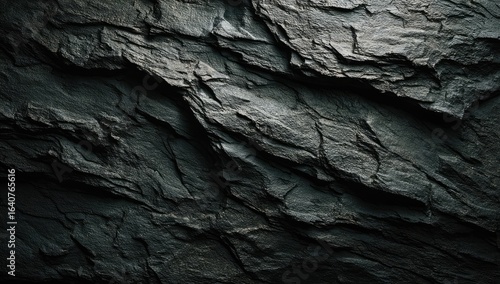 Dark gray slate rock texture