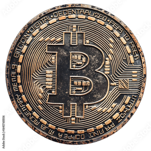 Wallpaper Mural Cryptocurrency concept , Bitcoin. Crypto currency Gold Bitcoin Torontodigital.ca