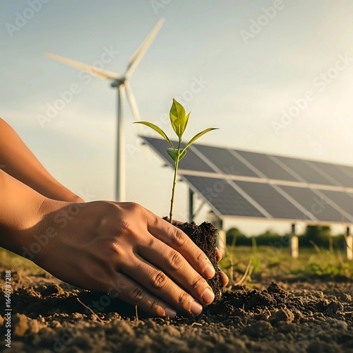 Sustainable Future: Planting a Tree, Powering Tomorrow
