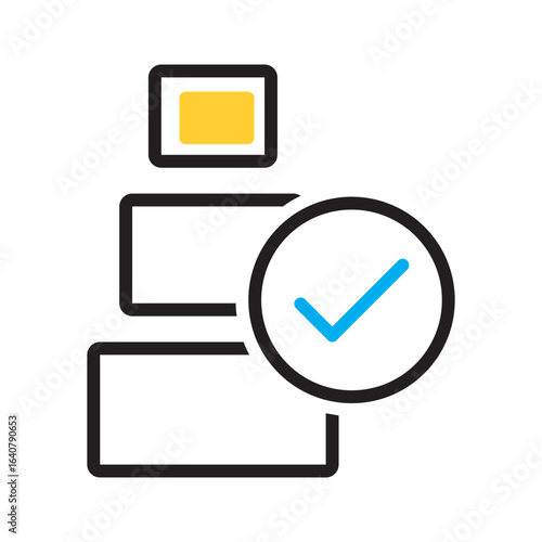 Vector multi color icon for Proper