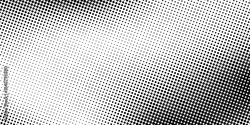 grunge Halftone white and black dots pattern and black gradient grunge texture background. Dotted line comic sport style vector illustration