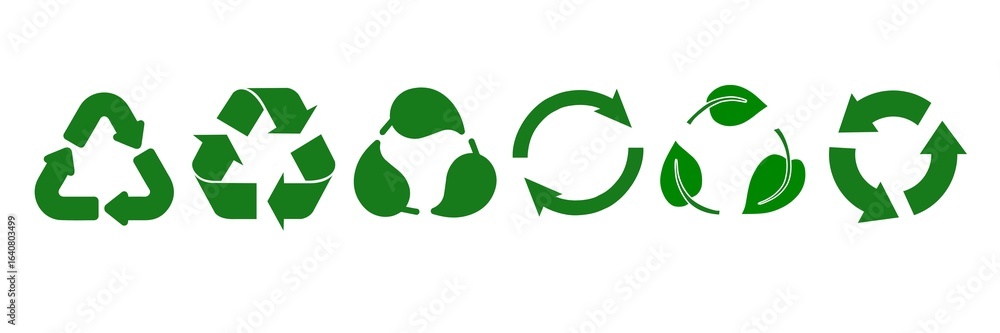 Set of recycle symbol, recycle icons, recycling icons set, set of repairs icons, set of reuse, reduce icons, eco friendly sign, ecology icon, green leaf icons, recycle circle icons set ,green earth Set of recycle symbol, recycle icons, recycling icons set, set of repairs icons, set of reuse, reduce icons, eco friendly sign, ecology icon, green leaf icons, recycle circle icons set ,green earth
